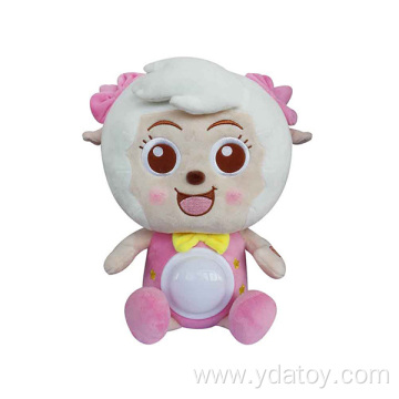 Plush beautiful goat cute doll